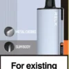 RELX悅刻x-box-16000口拋棄式電子煙-藍銀主機 【台灣現貨】RELX 悅刻 X-BOX 16000口 專用換彈拋棄式電子煙套裝 熱銷秒發