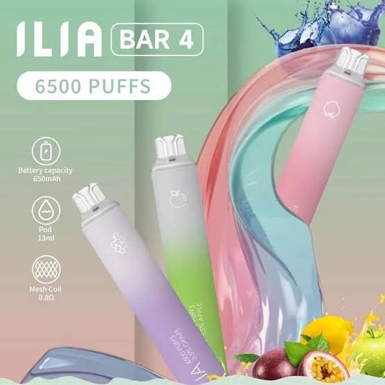 【台灣現貨】ILIA 哩亞 Bar4 6500口 拋棄式電子煙 爆款熱銷 秒發免運 老手必備