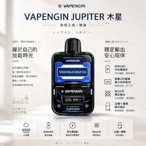 【現貨秒發】VAPENGIN JUPITER 木星 6500口 拋棄式電子煙 一次性小煙 智能 LED 螢幕電力監控
