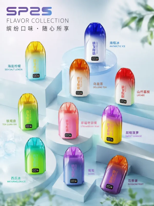 SP2S 歐洲版 12000口拋棄式｜自帶LED電量顯示 10ml澎湃容量人氣夯款 懂買玩家瘋搶的話題焦點