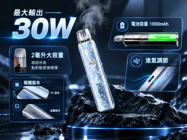 ChatGPT Image 2026年9月6日 下午04_11_38 DotPod Lite 注油主機|最高30W輸出 1000mAh大電量可調氣流 玩家入手首選