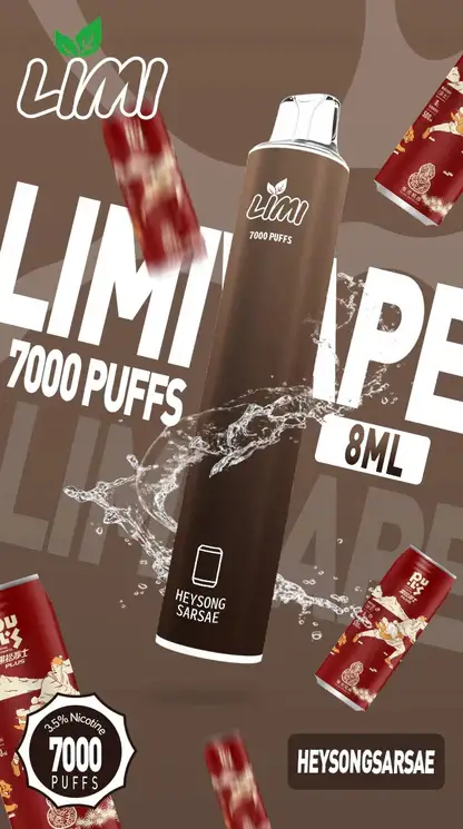 LIMI拋棄式一次性7000口 (14) LIMI 冰感水果系列 7000口拋棄式電子煙|3.5%尼古丁鹽強勁擊喉 清涼順口極致體驗