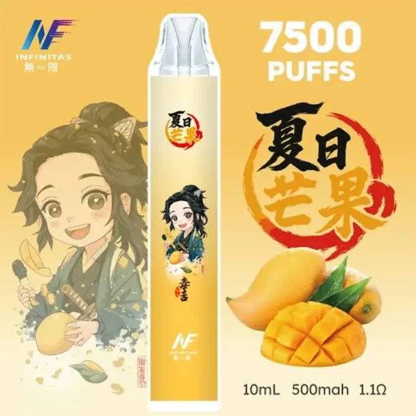 inf 無限 鬼滅之刃聯名 拋棄式 7500口 10ml大容量 1.1歐姆細膩飽滿 Mesh芯順滑隨身享受