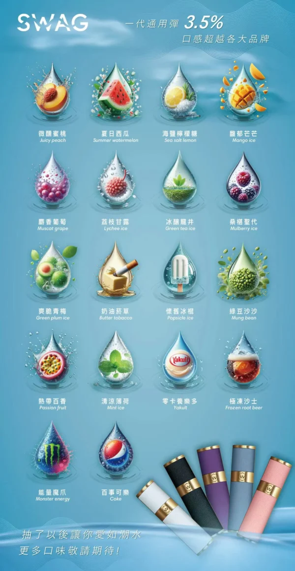 swag煙彈 SWAG 一代通用潮流煙彈 3.5%|人氣爆款必囤 通用多款一代主機 獨家解癮配方結合細緻陶瓷霧化【買5贈皮革主機】