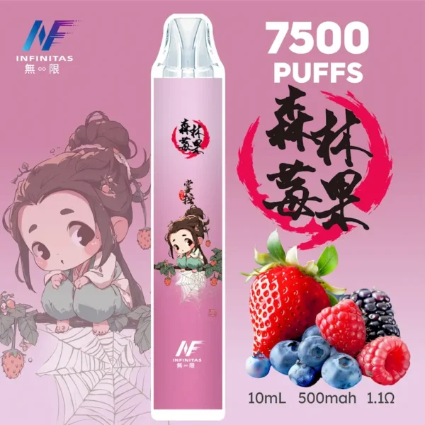 inf 無限 鬼滅之刃聯名 拋棄式 7500口 10ml大容量 1.1歐姆細膩飽滿 Mesh芯順滑隨身享受