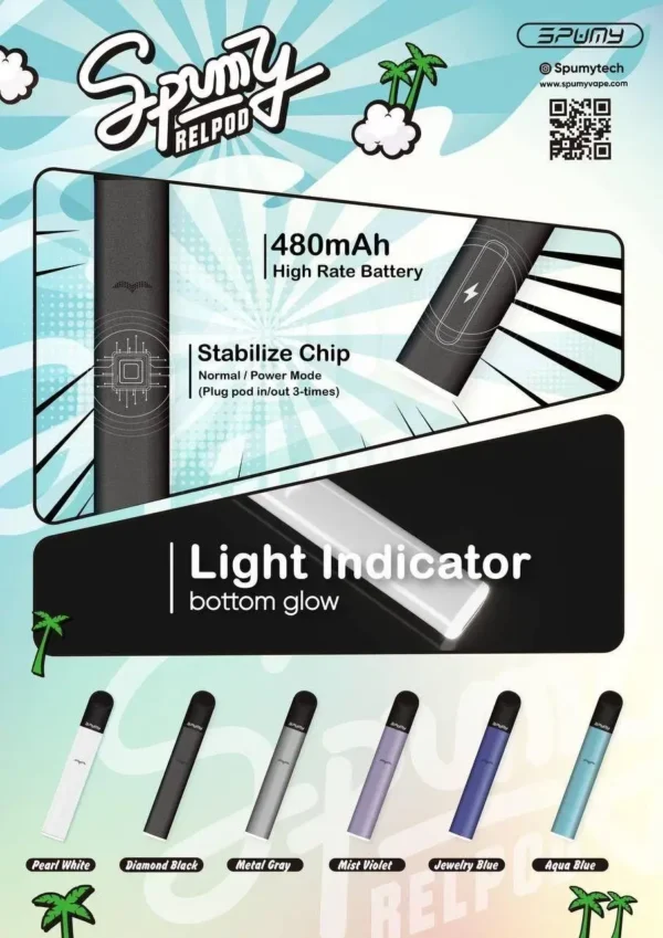 冰熊五代主機) SPUMY 冰熊 五代通用主機|雙檔功率精準控溫 智能呼吸顯示燈 480mAh快充流暢體驗